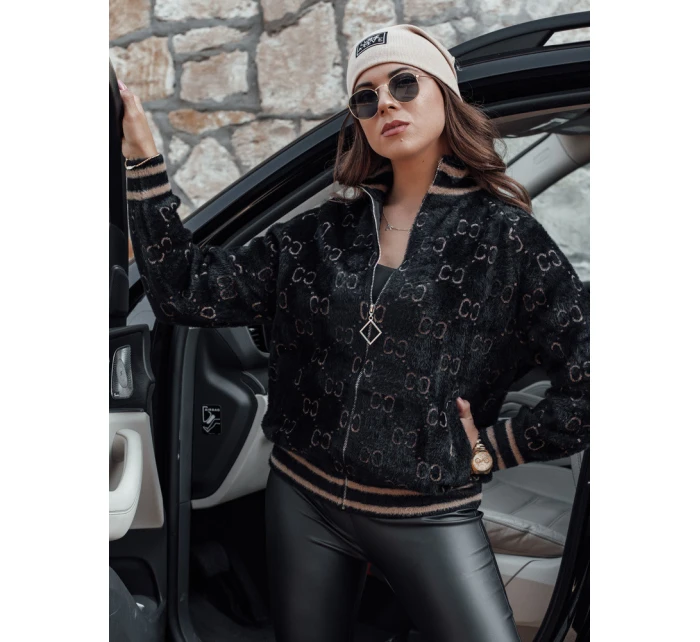 Dámská alpaka rozepínací bunda černá Dstreet model 21980937 - FashionStreet