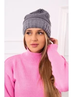 Dámska čiapka Elora K336 tmavo šedá Dámska čiapka Elora K336 tmavo šedá