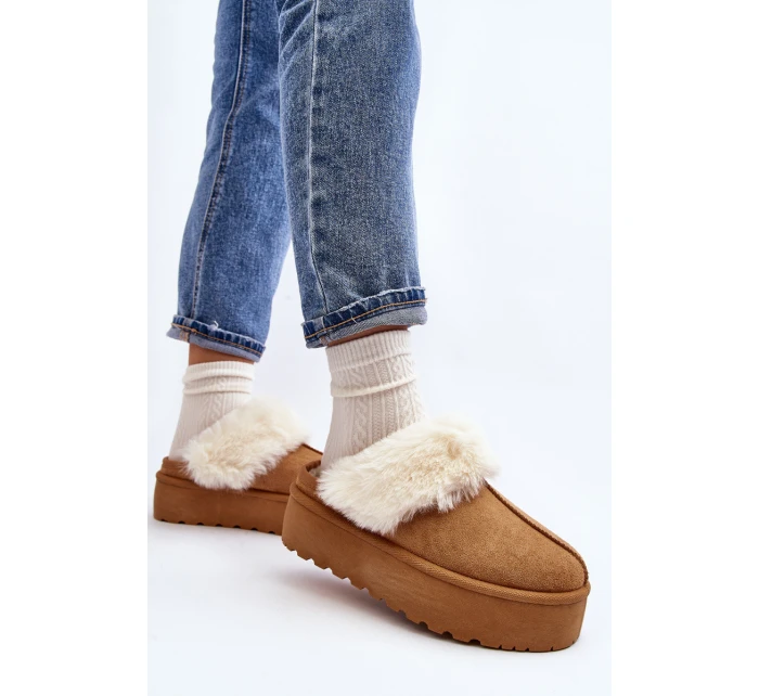 Dámské sněhule na tlusté Camel model 21644664 - Boto Dámské sněhule na tlusté Camel model 21644664 - Boto