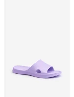 Klasyczne Klapki Damskie Fioletowe Juniria