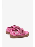 Dětské dívčí barefoot pantofle Růžové model 22100987 - Milami