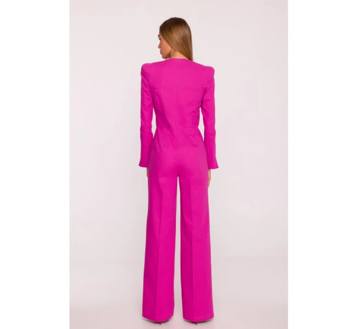 M883 Džínsový overal - ružový