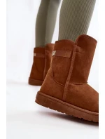 Dámské vysoké boty do sněhu Big Star KK274616 hnědé Dámské vysoké boty do sněhu Big Star KK274616 hnědé