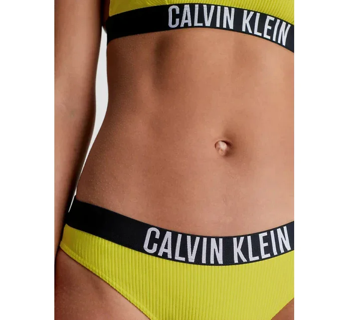 Dámsky spodný diel bikín KW0KW01986 LRF neón. žlté - Calvin Klein