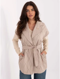 Dámska vesta béžová - Rue Paris