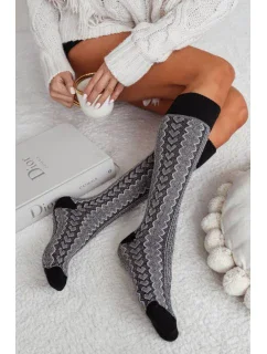 DÁMSKE PODKOLIENKY S AŽUROVÝMI SRDIEČKAMI 0330.003