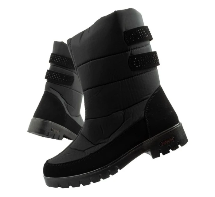 Progress zimní boty sněhové boty dámské zateplené módní dámské zipy