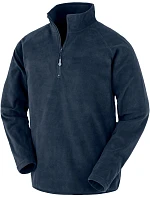 R Mikrofleecová mikina s 1/4 zipem 30. navy model 22429351 - Result