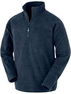 R Mikrofleecová mikina s 1/4 zipem 30. navy model 22429351 - Result