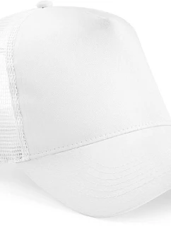 Beechfield B 640B Detská 5-panelová čiapka Trucker 53.640B biela/biela
