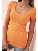 Dámská klasická bavlněná blůza s krátkým rukávem modrá Dámská klasická bavlněná blůza s krátkým rukávem modrá