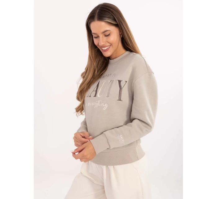 Bluza model 21235907 beżowy - FPrice Bluza model 21235907 beżowy - FPrice