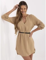 Sukienka DHJ SK model 21334681 camelowy - FPrice