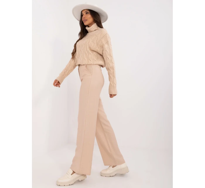 Spodnie LK SP model 20459118 beżowy - FPrice Spodnie LK SP model 20459118 beżowy - FPrice