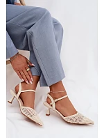 Dámske sandále X3515 cream - Diamantique