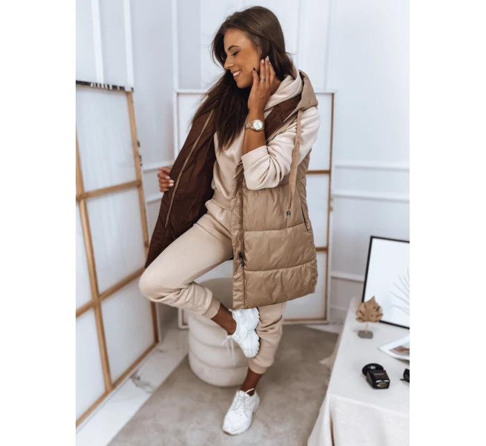 ROSI dámska ťavia vesta FashionStreet TY2872 ROSI dámska ťavia vesta FashionStreet TY2872