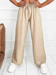 Dámske široké nohavice MADDIE dark beige FashionStreet UY1833