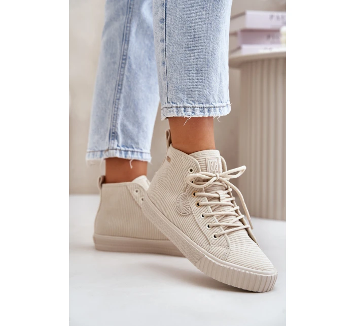 Zateplené Tenisky Dámské Big Star HiPoly System Béžové model 21676169 - Big Star Shoes Zateplené Tenisky Dámské Big Star HiPoly System Béžové model 21676169 - Big Star Shoes