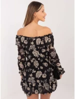 Šaty DHJ SK model 16283411 černá a béžová - FPrice