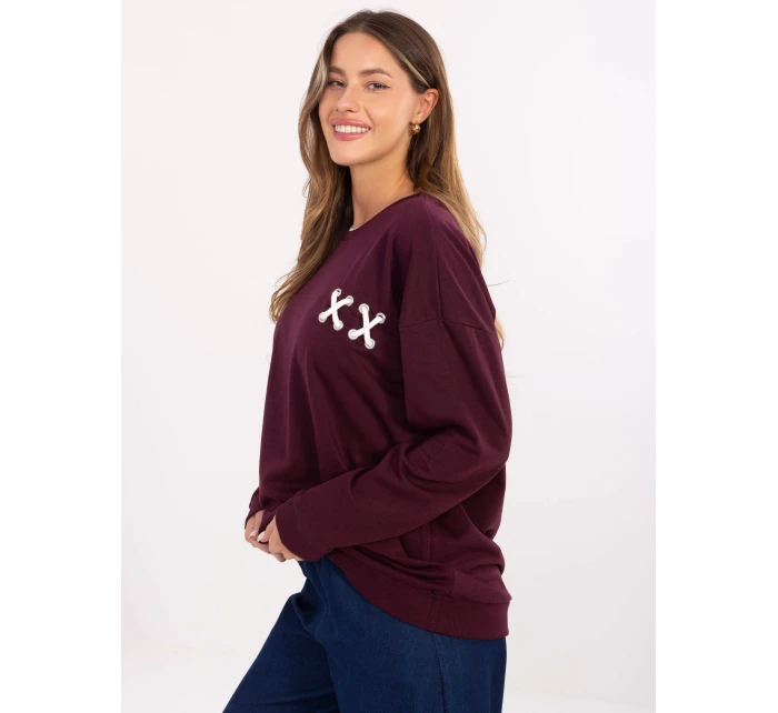 Bluza RV BL model 21480329 bordowy - FPrice