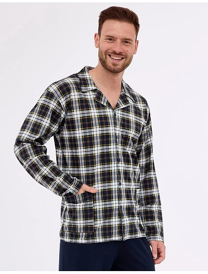 Pánské rozepínací pyžamo model 20245657 dł/r M2XL - Cornette