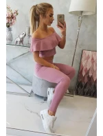 Sada s volánikom tmavo ružová Sada s volánikom tmavo ružová