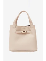 Kabelka s  z umělé kůže světle béžová model 22221045 - Flora&Co