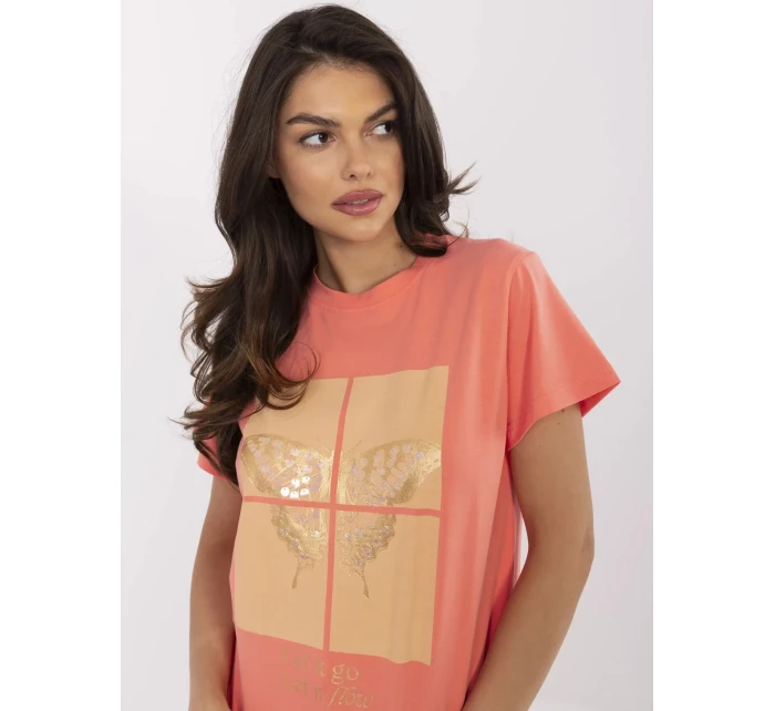 Tričko CLM TS 1704.85 coral Tričko CLM TS 1704.85 coral