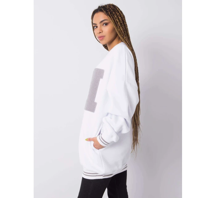 Mikina DS BL 1123.18 bielych