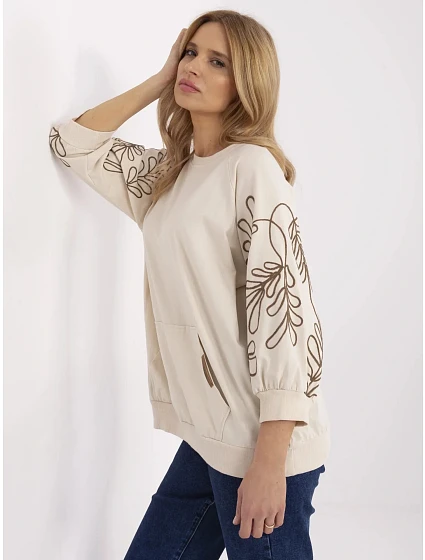 Bluza RV BL  jasny beżowy model 22133113 - FPrice