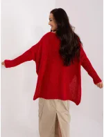 Sweter TW SW BI model 18959409 ciemny czerwony - FPrice Sweter TW SW BI model 18959409 ciemny czerwony - FPrice