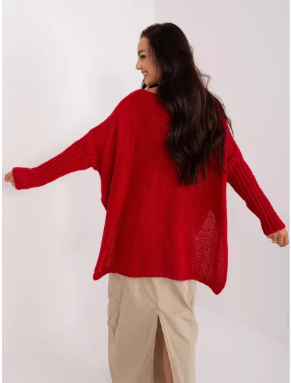 Sweter TW SW BI model 18959409 ciemny czerwony - FPrice Sweter TW SW BI model 18959409 ciemny czerwony - FPrice