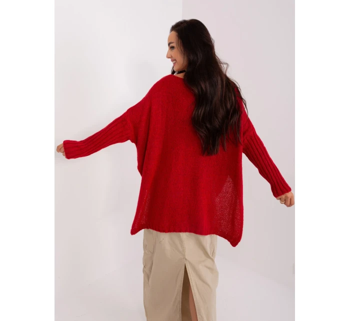 Sweter TW SW BI model 18959409 ciemny czerwony - FPrice Sweter TW SW BI model 18959409 ciemny czerwony - FPrice