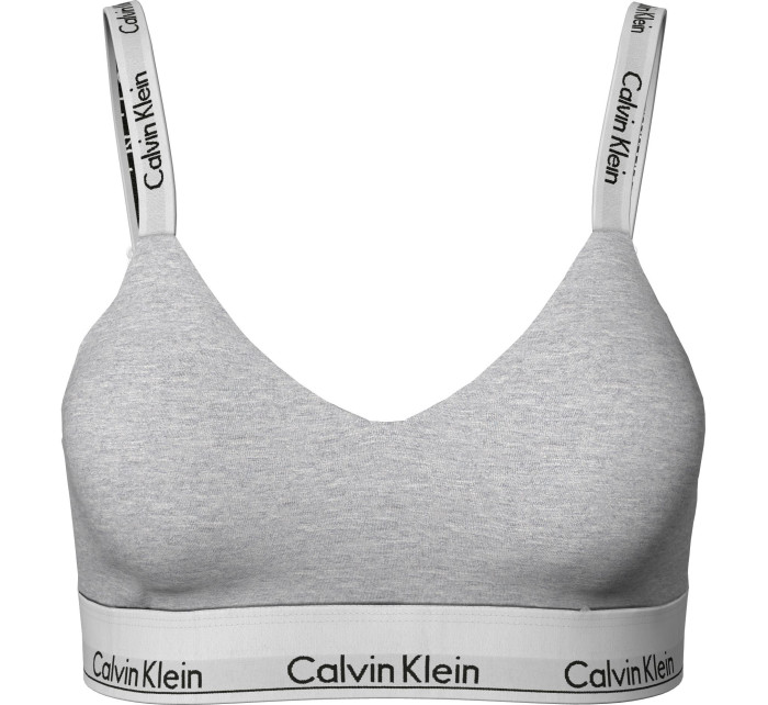 Dámska podprsenka Full Cup Bralette Modern Cotton 000QF7060EP7A šedá - Calvin Klein