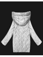 Dámska ľahká prešívaná bunda s kapucňou Goodlookin light beige (B8588-9)