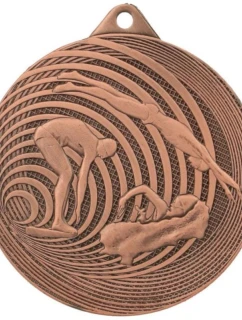 OCEĽOVÁ PLAVECKÁ MEDAILA FI 70 MMC3074 - BRONZOVÁ