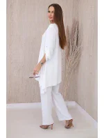 Sada halenky + kalhot s přívěskem ecru