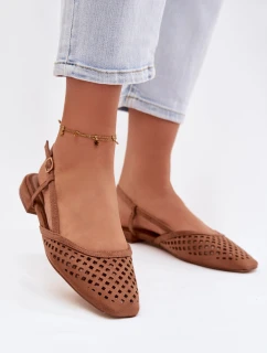 baleríny z eko semiše Camel model 21951516 - Boto