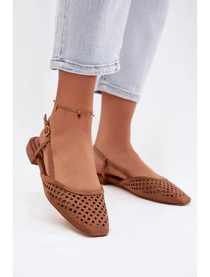 baleríny z eko semiše Camel model 21951516 - Boto