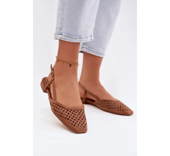 baleríny z eko semiše Camel model 21951516 - Boto