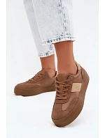 Dámské tenisky na platformě Big Star model 22185465 světle hnědé - Big Star Shoes