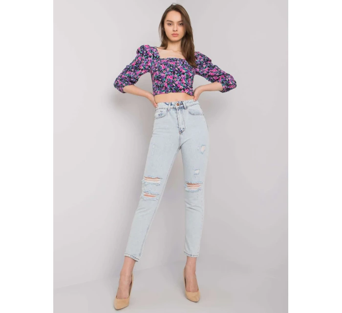 Džínsové nohavice MR SP 901.05P svetlo modrá