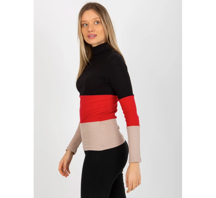 Blúzka RV BZ 8465 1.86P čierno-červená Blúzka RV BZ 8465 1.86P čierno-červená