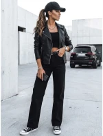 dámská kožená bunda ramones black Dstreet model 21971234 - FashionStreet