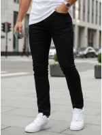 Pánske džínsy slim fit čierne FashionStreet UX4482