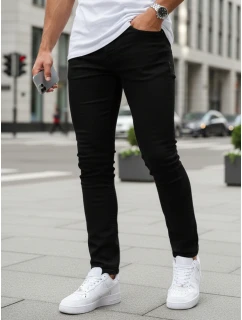 Pánske džínsy slim fit čierne FashionStreet UX4482