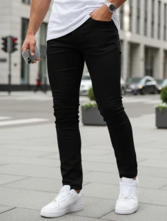 Spodnie męskie slim fit czarne model 22022570 - FashionStreet