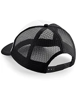 Beechfield B 645 5-panelová čiapka Vintage Trucker 53.0645 čierna/biela