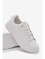 Trampki Sneakersy Męskie Z Eko Skóry Big Star OO174118 Białe