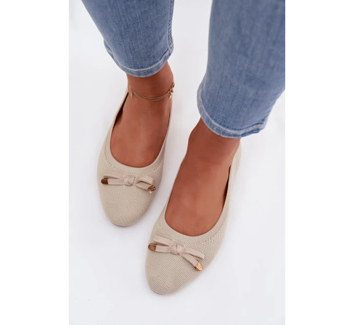 Baleríny s Mašlí Béžové model 21997782 - Boto